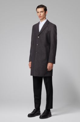 hugo boss catifa wrap wool coat