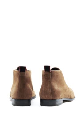 fur lined desert boots