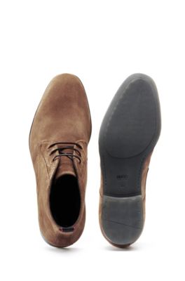 fur lined desert boots