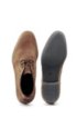Desert boots in suede with faux-fur lining, Brown
