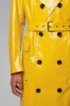 Relaxed-fit double-breasted raincoat in water-repellent cotton, Yellow