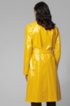Relaxed-fit double-breasted raincoat in water-repellent cotton, Yellow