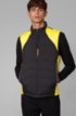 Link&sup2; quilted gilet with reflective details, Yellow