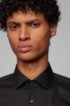 Slim-fit shirt in easy-iron Austrian cotton, Black
