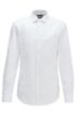 Slim-fit shirt in easy-iron Austrian cotton, White