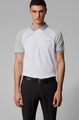 white hugo boss polo shirt