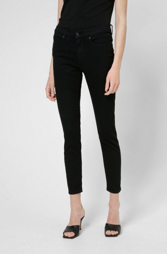 Hugo Charlie Super Skinny Fit Jeans In Black Magic Flex Denim