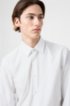Regular-fit shirt in cotton poplin, White