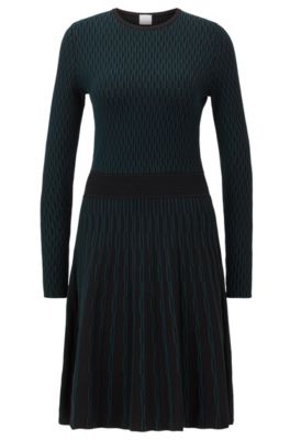 hugo boss knitted dress