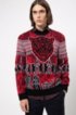 Oversized-fit knitted sweater with Berlin motifs, Patterned