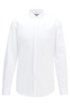 Slim-fit evening shirt in easy-iron cotton twill, White