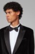 Slim-fit evening shirt in easy-iron cotton twill, White