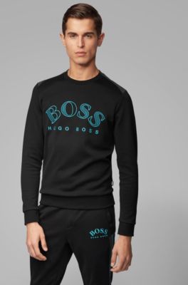 boss hugo boss logo sweatshirt black