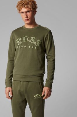 khaki green hugo boss tracksuit