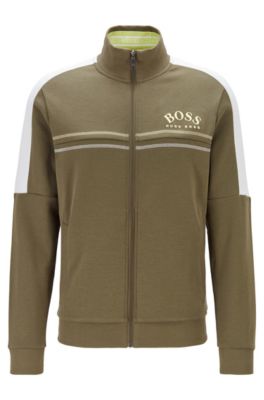 khaki hugo boss tracksuit