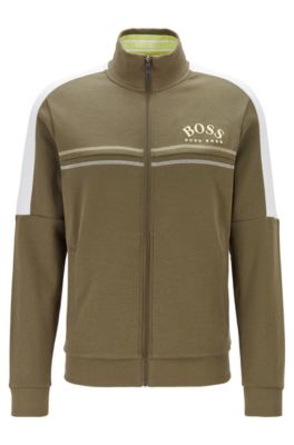 black and green hugo boss tracksuit