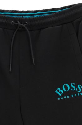 black and blue hugo boss tracksuit