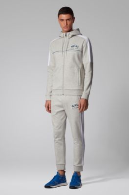 light grey hugo boss tracksuit