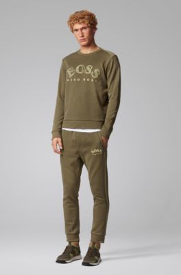 khaki hugo boss tracksuit