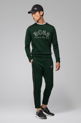khaki hugo boss tracksuit