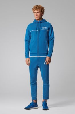 boss tracksuit blue