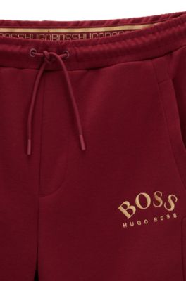 hugo boss tracksuit black and red