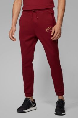 hugo boss tracksuit black and red