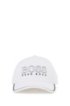 Cotton-blend cap with rubberised logo print, Natural