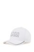 Cotton-blend cap with rubberised logo print, Natural