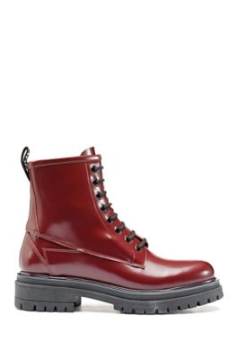 hugo boss lace up boots
