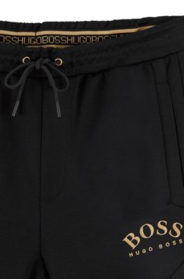 boss black and gold tracksuit