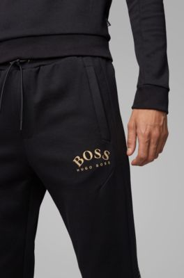 hugo boss black and gold sweatpants