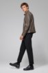 Regular-fit blouson-style jacket in lamb leather, Dark Brown