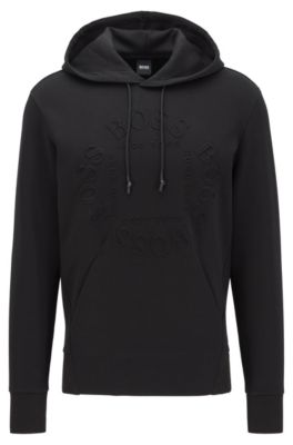 BOSS - Regular-fit hooded sweatshirt 