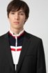 Extra-slim-fit suit in two-way stretch fabric, Black