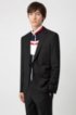 Extra-slim-fit suit in two-way stretch fabric, Black