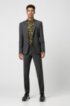 Extra-slim-fit suit in two-way stretch fabric, Dark Grey