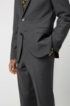 Extra-slim-fit suit in two-way stretch fabric, Dark Grey