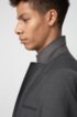 Extra-slim-fit suit in two-way stretch fabric, Dark Grey