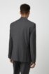 Extra-slim-fit suit in two-way stretch fabric, Dark Grey