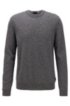 Regular-fit sweater in moulin&eacute; virgin wool, Grey