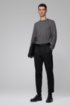 Regular-fit sweater in moulin&eacute; virgin wool, Grey