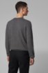 Regular-fit sweater in moulin&eacute; virgin wool, Grey