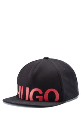 Snapback cap in cotton with logo print