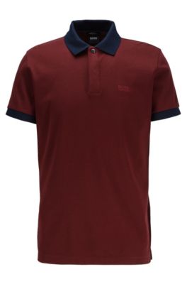 hugo boss red polo shirt