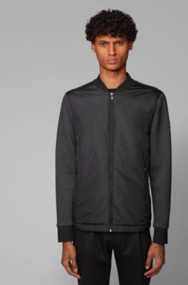 hugo boss zip through sweatshirt