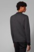 Zip-through sweatshirt with padded front panel, Dark Grey