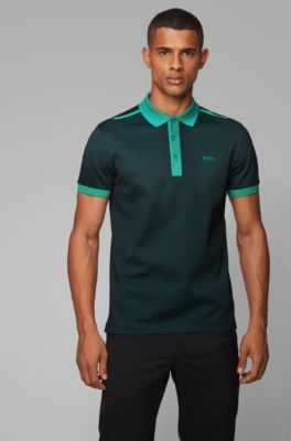 hugo boss green polo