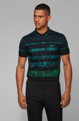 hugo boss black polo shirt regular fit