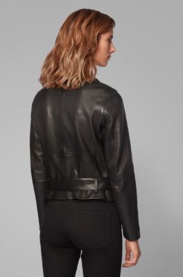 hugo boss nappa leather jacket